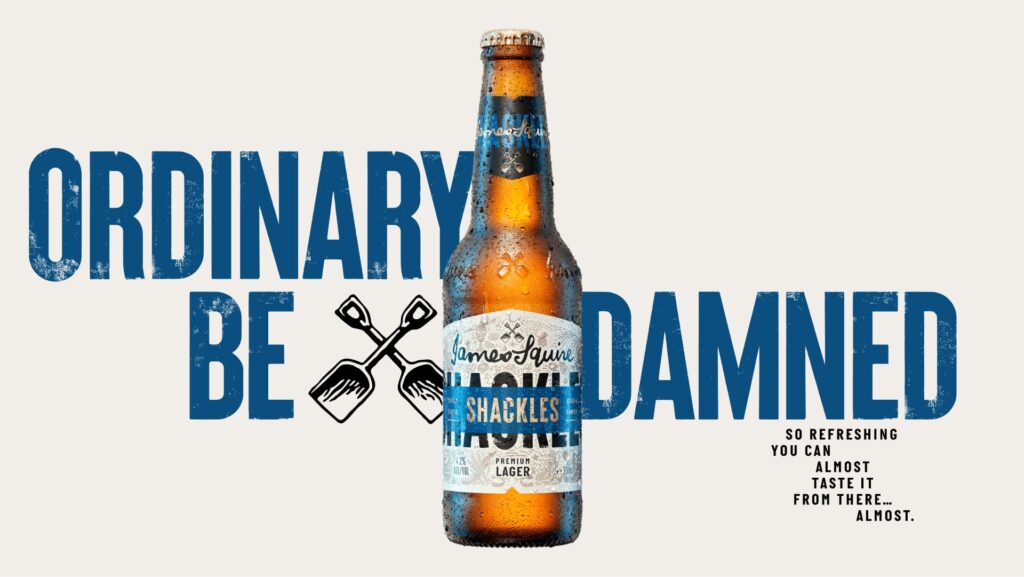A bottle of James Squire Shackles