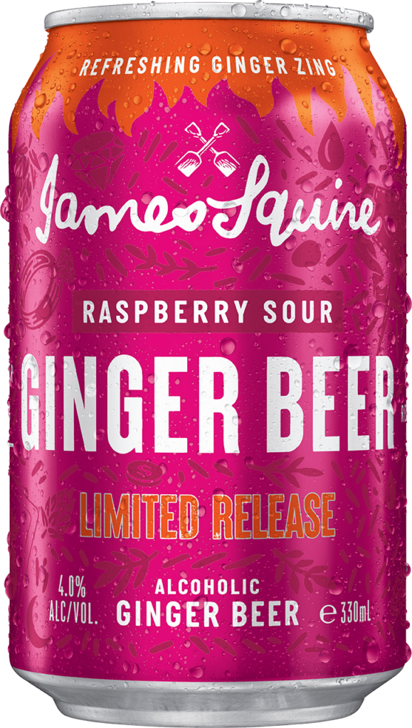 James Squire Raspberry Sour Ginger Beer can