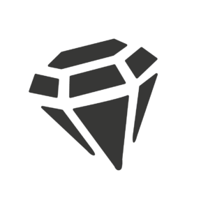 Diamond crisp icon